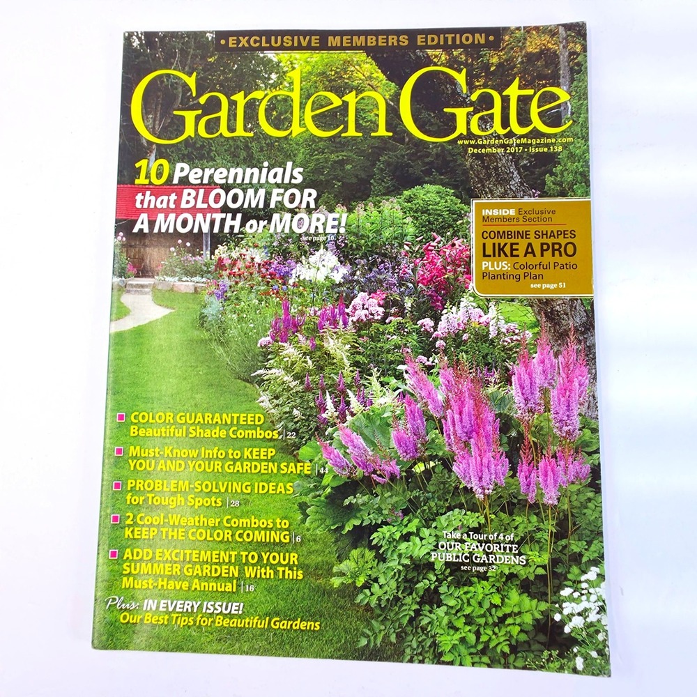 Garden Gate Magazine Issue 138 December 2017 Members Edition Green Multi